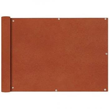 vidaXL Toldo para Balcón de Tela Oxford Terracota 75x400 cm Lona para Terraza