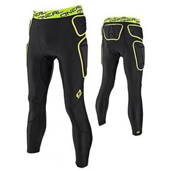 O'NEAL | Pantalones de Motocross | BMX Downhill Enduro | EVA de alta densidad para protección de la cadera, costuras elásticas, acolchado ergonómico | Pantalones Trail | Adultos | Lima negra | Talla S