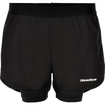 Pantalón corto mujer Newline 2-lay con tecnología de secado rápido, tejido ligero y transpirable, diseño ergonómico para mayor comodidad, cintura elástica ajustable, y detalles reflectantes para visibilidad en condiciones de poca luz