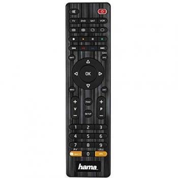 Hama Mando a Distancia Universal, Control Remoto Universal TV Inteligente 4 en 1, Negro