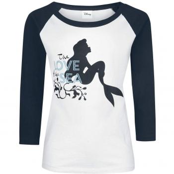 Ariel La Sirenita The Love of The Sea Manga Larga Mujer Blanco/Azul Oscuro XXL