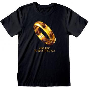 Camiseta de El Señor de los Anillos - One Ring To Rule Them All - Talla S - Para Hombre - Color Negro