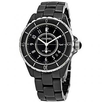 CHANEL J12 H0685 UNISEX WHITE RUBBER CERAMIC CASE AUTOMATIC DATE WATCH