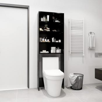 Armario para lavadora negro 64x24x190 cm