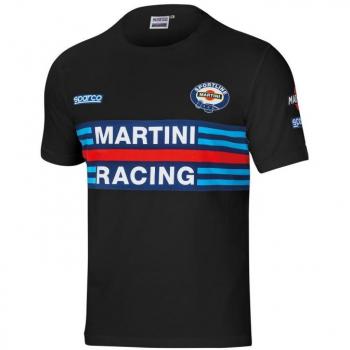 Camiseta de Manga Corta Sparco MARTINI RACING Negro Talla M