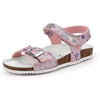Geox Niñas Sandalias de Vestir J Adriel Girl, Chica Sandalia con Tiras, Sandalias con Correa,Zapatos de Verano,cómodo,Pink,29 EU / 11 UK Child