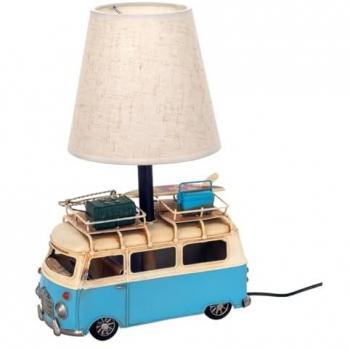 Lámpara de Sobremesa Vintage Autobús Azul 30x20x14cm