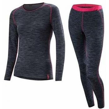 Löffler Transtex Warm - Conjunto de pantalón y pantalón para Mujer, Color Gris y Rosa, Color Rosa, tamaño 34