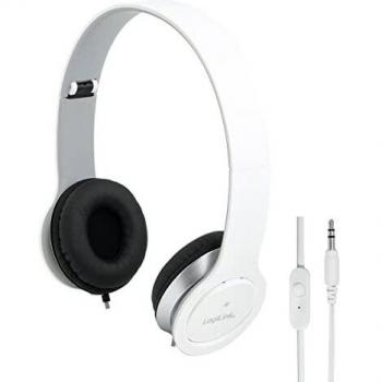Auriculares LogiLink HS0029 con micrófono (blanco)