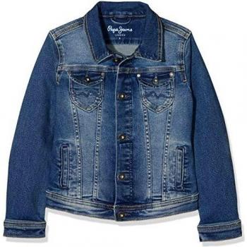 Pepe Jeans New Berry Chaqueta de Jean, Azul