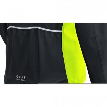 GORE BIKE WEAR, Chaqueta 3 en 1, Mujer, Ciclismo en carretera o MTB, GORE WINDSTOPPER, PHANTOM LADY PLUS Zip-Off Jacket, Talla 34, Negro/Amarillo neón, JWIPAL