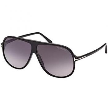 Tom Ford Classic Pilot Sunglasses FT0998/S 01B, Black male, Size: 62 MM
