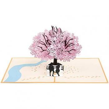 Vicloon Tarjeta de Felicitación 3D Pop-up, Tarjeta de Boda e Invitación con Sobre y Diseño en Relieve, Tarjeta de San Valentín de Cumpleaños para Novios, Novias, Aniversario, Navidad