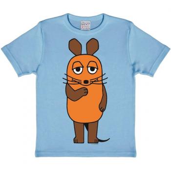 El Programa con el Ratón - Die Maus Camiseta para niño - Azul Claro - Diseño original con licencia - LOGOSHIRT, talla 104/116, 4-6 años