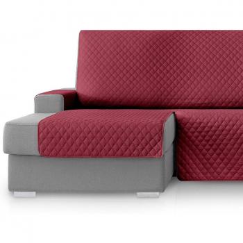 Protector cubresofá chaise longue granate