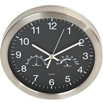 Platinet - Winter Reloj Pared con Temp./Humedad ne
