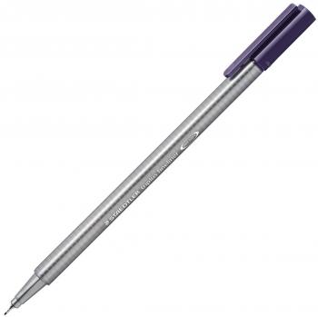 Lote de 10 unidades de Rotuladores Fineliner Staedtler Triplus - Punta Fina 0.3mm - Tinta a Base de Agua - Color Azul Índigo