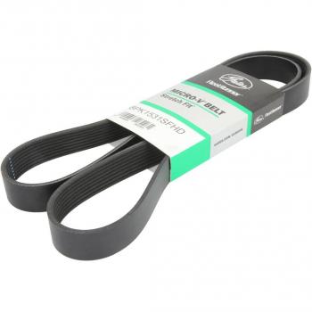 Correa acanalada en V GATES 8PK1531SFHD - Correa de transmisión, diseño acanalado en V, longitud de 1531 mm, 8 canales, alta resistencia y durabilidad