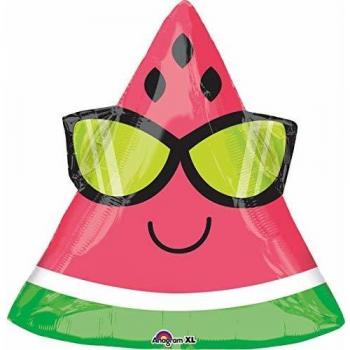 Amscan International 3502901 Fun in the Sun Watermelon - Globo de papel de aluminio