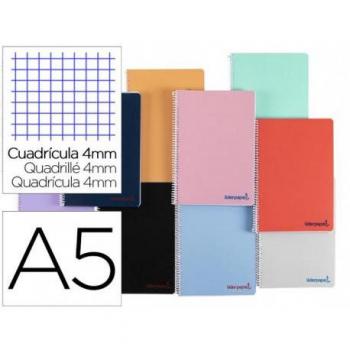 Cuaderno Espiral A5 Wonder con Tapa de Plástico