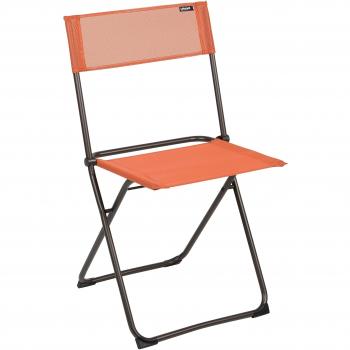 Lafuma Silla plegable, Estructura en acero ALE, Batyline Duo, 50% algodón, 50% Poliéster, Color: Calabaza, Balcony, LFM2600_7226