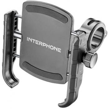 Soporte Universal para Smartphone con Módulo Antivibración para Manillar - Negro - Talla Única