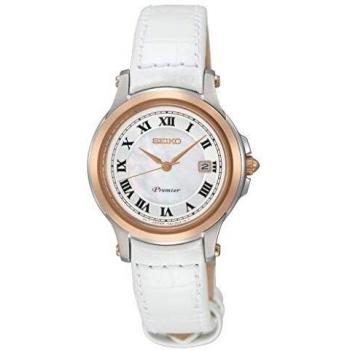Seiko Premier Women's Quartz Analog Watch SXDE42P2 - White, 28mm