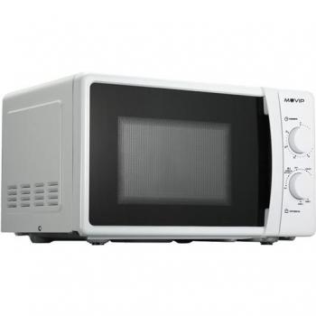 Microondas Muvip 20L 700W con Grill 800W, 5 Niveles de Potencia, Temporizador de 30min y Función Descongelación - Color Blanco
