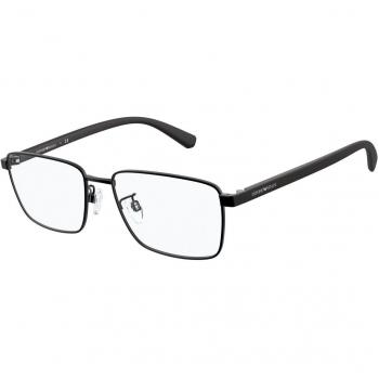 Emporio Armani Gafas Graduadas EA 1115D 3001 Ajuste Asiático para Hombre Negras con Lentes Recetados