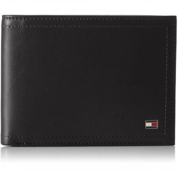 Tommy Hilfiger Harry Cc And Coin Pocket Bolsa y Cartera, Hombre, Negro