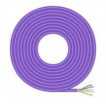 Bobina de Cable RJ45 AWG23 UTP Cat.6 LSZH 305m Violeta