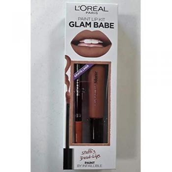 L'oréal Glam Baby Labial Liquido Mate 210 Dead-Lips 8 ml + Delineador 101 Gone With The Nude
