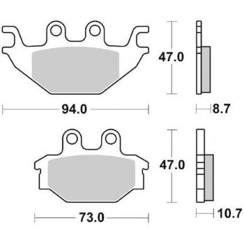 Pastillas de freno Sinterizadas SBS Go Ahead 810SI Off-Road