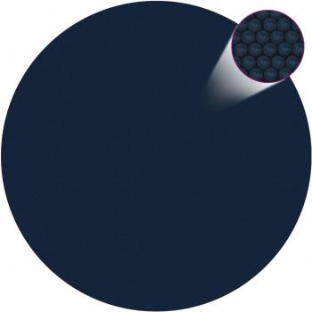 vidaXL Floating PE Solar Pool Film 527 cm Black and Blue