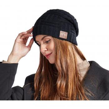 Gorro de punto Bluetooth suave y lavable con auriculares