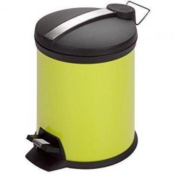 Honey-Can-Do Cubo de Basura, Acero Inoxidable, Verde Lima, 26.67x22.86x29.84 cm