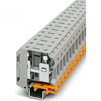Borna Paso UKH-70 3213140 PHOENIX CONTACT - Tipo de producto: Borna de conexión; Características: Conexión a través de abrazadera, diseño compacto, capacidad para conectar múltiples conductores, fabricada