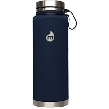 Mizu de doble capa aislado recipiente de acero inoxidable Le SST Lid, Soft Touch Blue, V12, vw12amz asusl