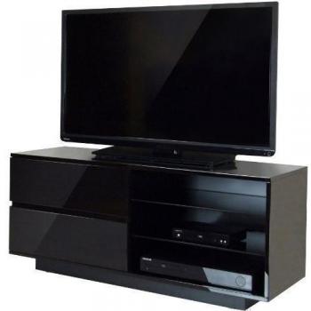 Centurion Gallus Negro Brillante con 2-Black cajones y 3 estantes de 26 -55 LED/LCD/Plasma Armario Soporte de TV