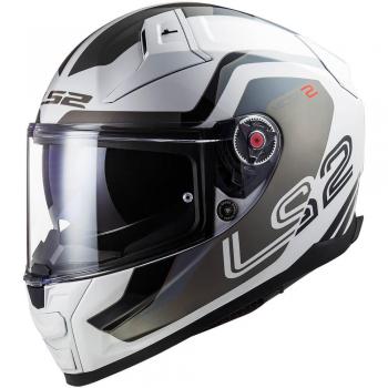 CASCO LS2 FF811 VECTOR II METRIC BLANCO TITANIO / PLATA