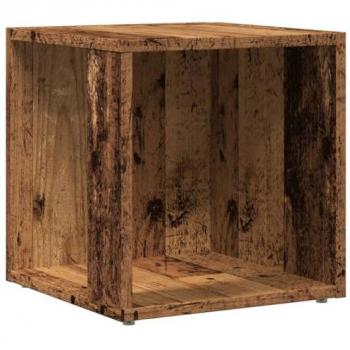 Mesa Auxiliar de Madera de Ingeniería Envejecida 33x33x34 cm