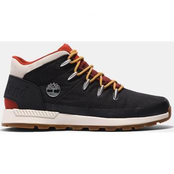 Botas Timberland Sprint Trekker de hombre, modelo Mid Fabric WaterProof en color negro y blanco, talla 43.5