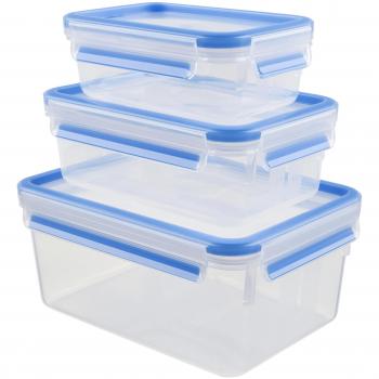 Tefal K30289 recipiente de almacenar comida Caja Rectangular Transparente 3 pieza