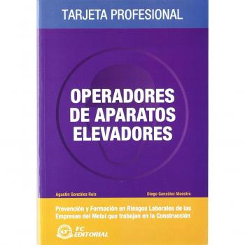 Operadores de aparatos elevadores: Tarjeta profesional Metal - Construcción