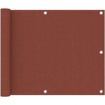 Toldo para balcón de tela oxford terracota 75x500 cm