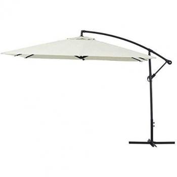 Parasol de jardín en Aluminio Ilios 3 - Cuadrada - 3 x 3 m - Crudo