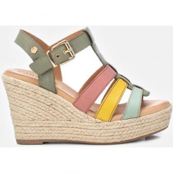 Sandalias de cuña de piel para mujer - Altura 10cm