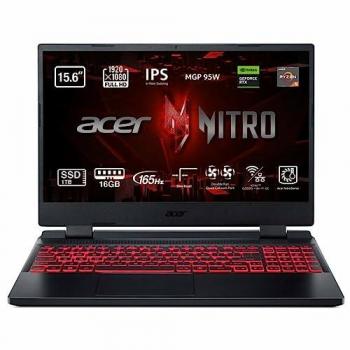 Portátil Acer Nitro 5 AN515-47-R5K6, AMD Ryzen 5 7535HS, 16 GB RAM, 1 TB SSD, RTX 3050 Ti, QWERTY Español, Pantalla de