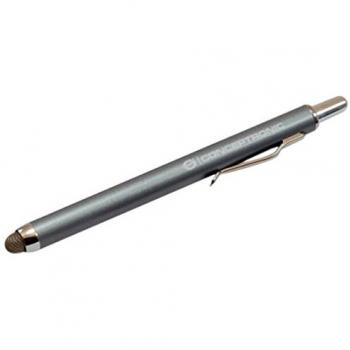 Conceptronic CSTYLUSREG - Lápiz capacitivo para Smartphone y tablet retractable, Gris
