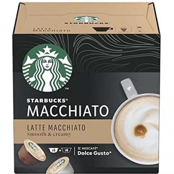 BigBuy Starbucks Cápsulas de Café Starbucks, Latte Macchiato , Talla Unica, 12 uds